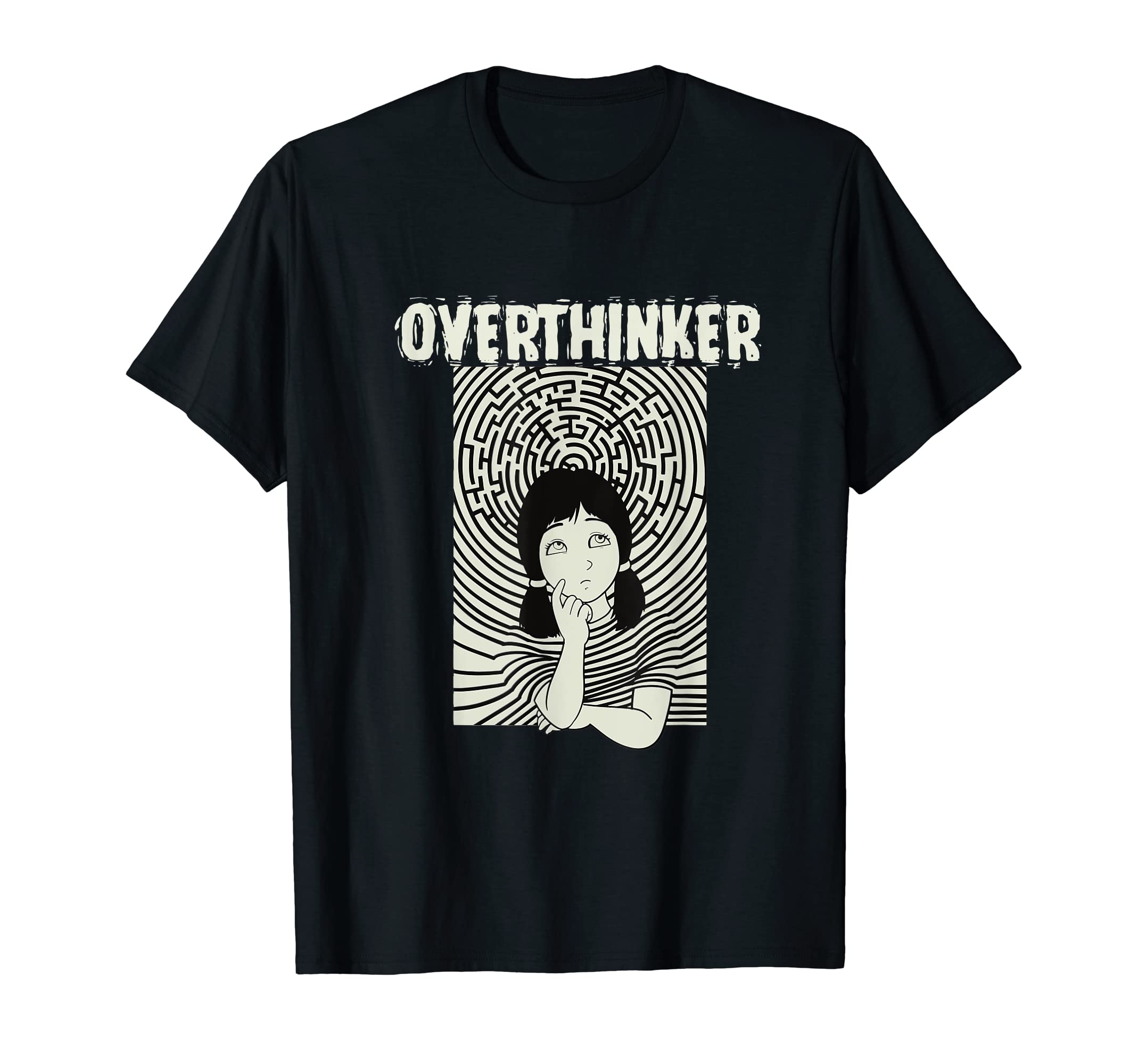 Overthinker Let Me Overthink About It T-Shirt - Graphic Print Unisex - T-Shirt, Sweatshirt, Hoodie