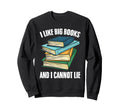 Reading Bookworm Literature Big Sweatshirt - Graphic Print for Adults - T-Shirt, Sweatshirt, Hoodie