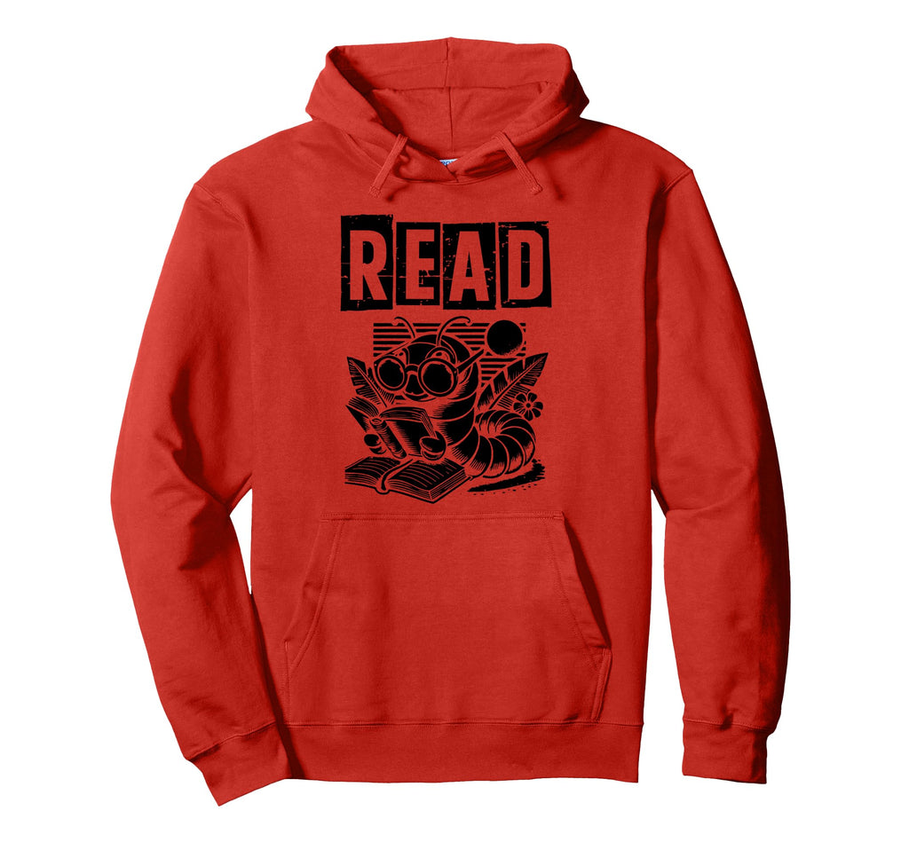 Read Bookworm Reading Library Book Hoodie - Novelty Apparel for Adults - T-Shirt, Sweatshirt, Hoodie