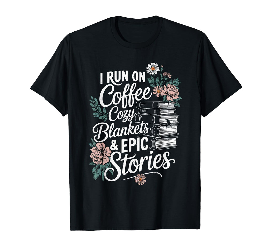 Book Lover Reading And Coffee Bookworms T-Shirt - Unique Graphic Unisex - T-Shirt, Sweatshirt, Hoodie