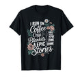 Book Lover Reading And Coffee Bookworms T-Shirt - Unique Graphic Unisex - T-Shirt, Sweatshirt, Hoodie