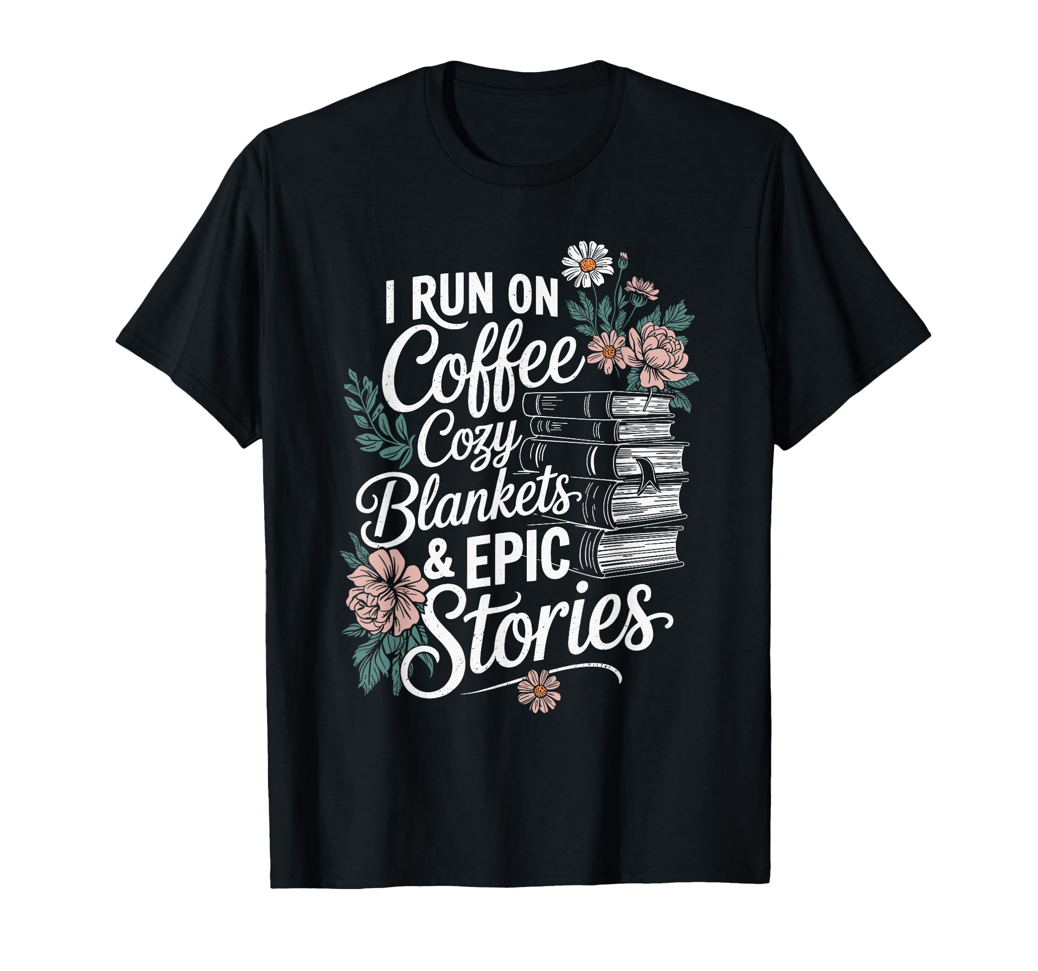 Book Lover Reading And Coffee Bookworms T-Shirt - Unique Graphic Unisex - T-Shirt, Sweatshirt, Hoodie