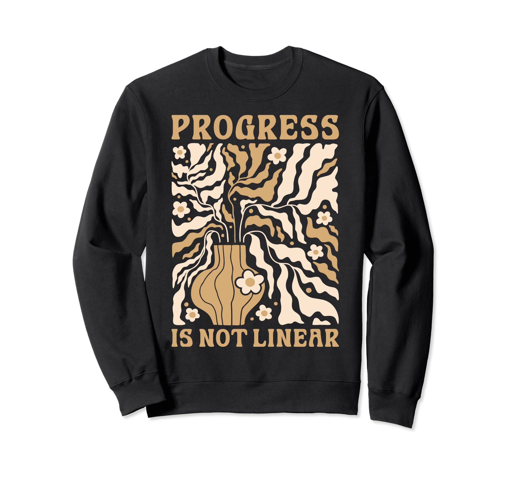 Progress Is Not Linear School Sweatshirt - Fun Novelty Design for Adults - T-Shirt, Sweatshirt, Hoodie