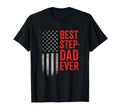 Best Step Dad Ever American Flag T-Shirt - Aesthetic Graphic for Adults - T-Shirt, Sweatshirt, Hoodie
