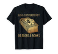Bookworm Nerds Funny Dragons And Books T-Shirt - Trendy Graphic Unisex - T-Shirt, Sweatshirt, Hoodie