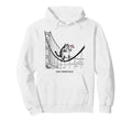 San Francisco Cat Golden Gates Bridge Hoodie - Minimalist Print Men Women - T-Shirt, Sweatshirt, Hoodie