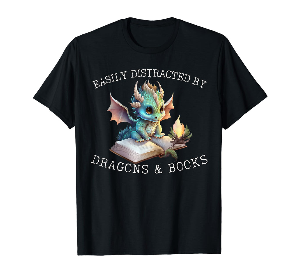Easily Distracted Dragons And T-Shirt - Casual Everyday Wear Men Women - T-Shirt, Sweatshirt, Hoodie