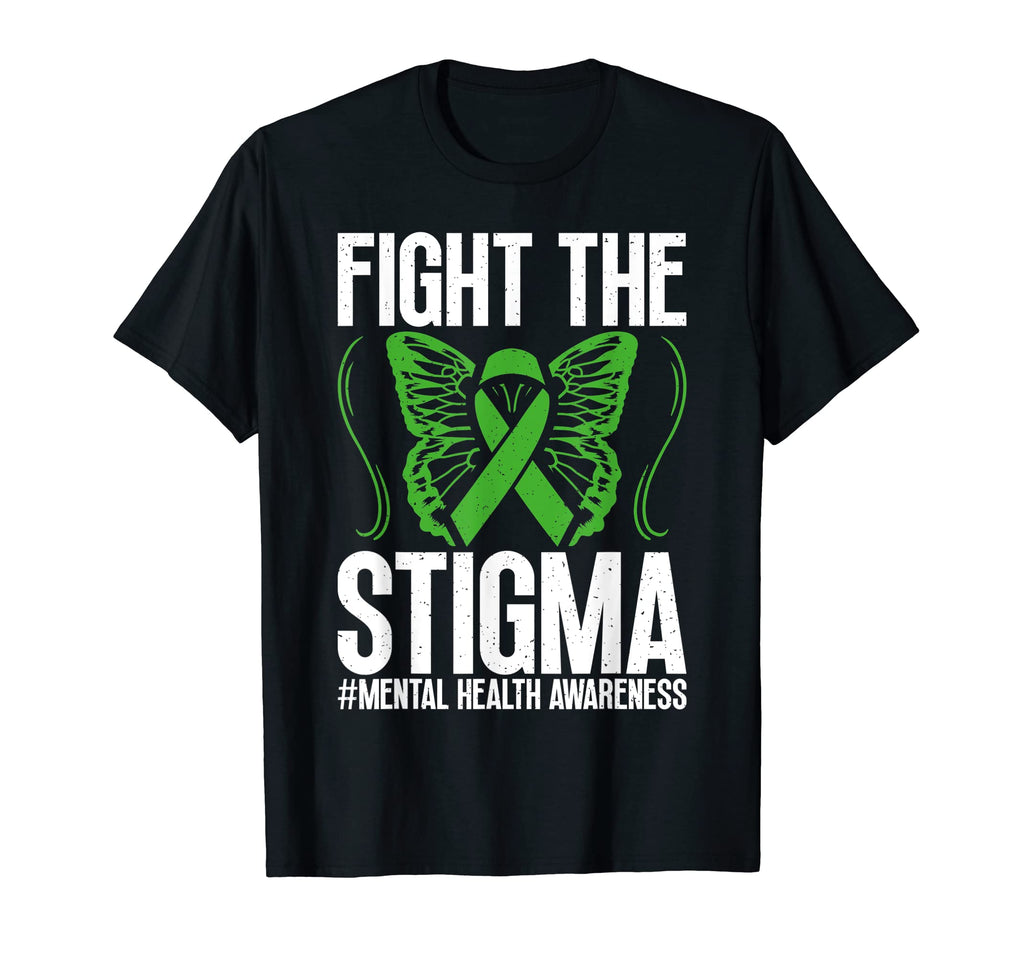 Fight Stigma Anxiety Awareness Mental T-Shirt - Streetwear Style Men Women - T-Shirt, Sweatshirt, Hoodie