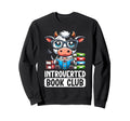 Introverted Book Club Reading Sweatshirt - Minimalist Print for Adults - T-Shirt, Sweatshirt, Hoodie
