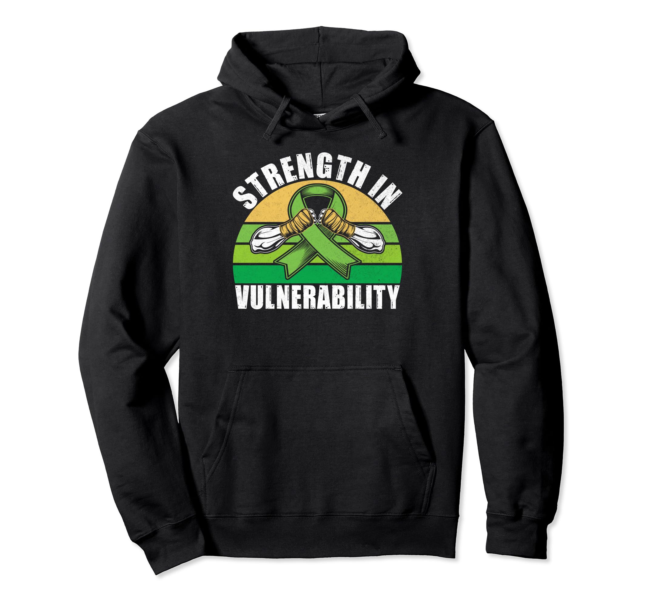 Strength Vulnerability Mental Health Hoodie - Custom Art Print for Adults - T-Shirt, Sweatshirt, Hoodie