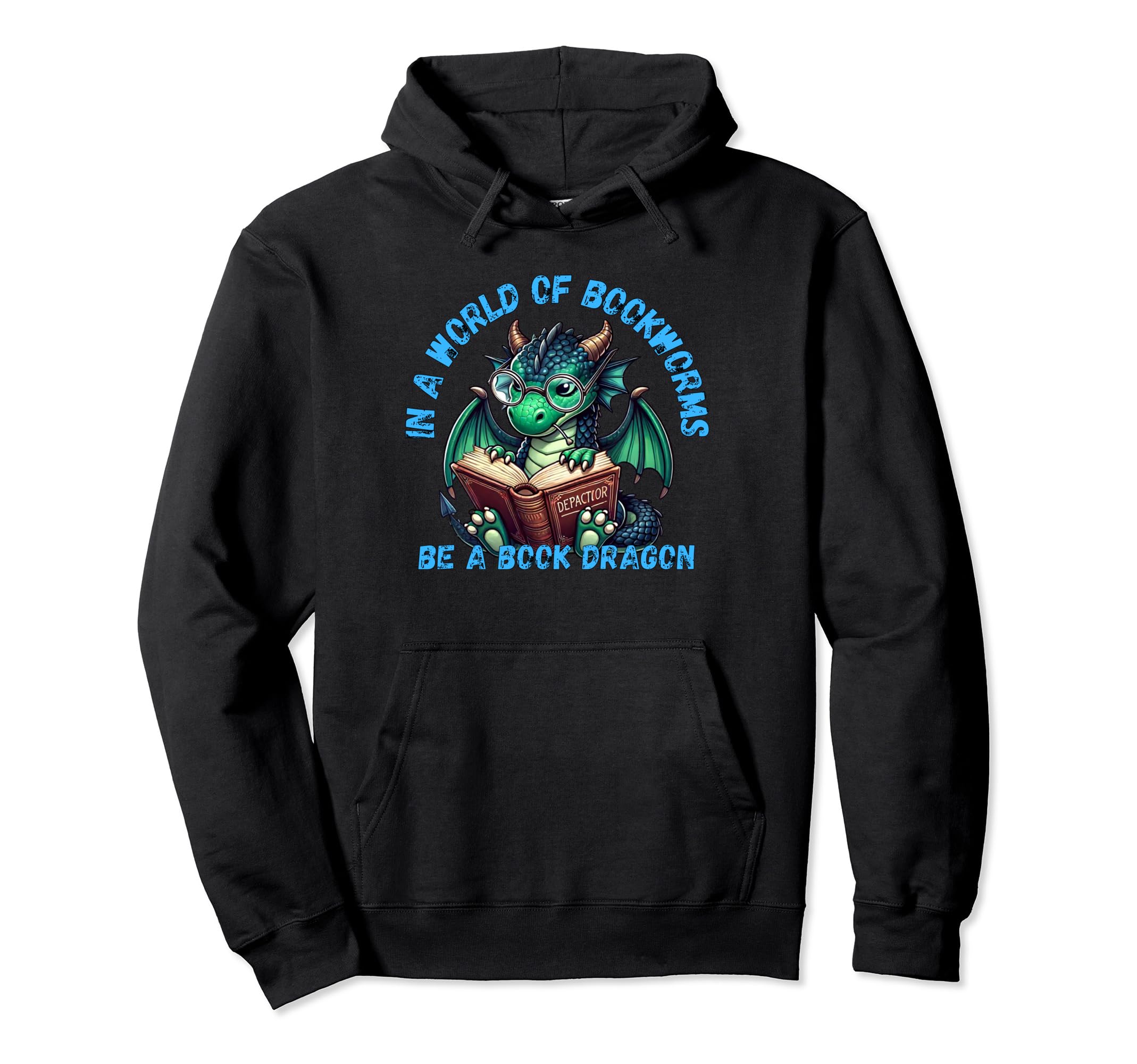 Dragon World Bookworms Be Book Dragon Hoodie - Unique Graphic Men Women - T-Shirt, Sweatshirt, Hoodie