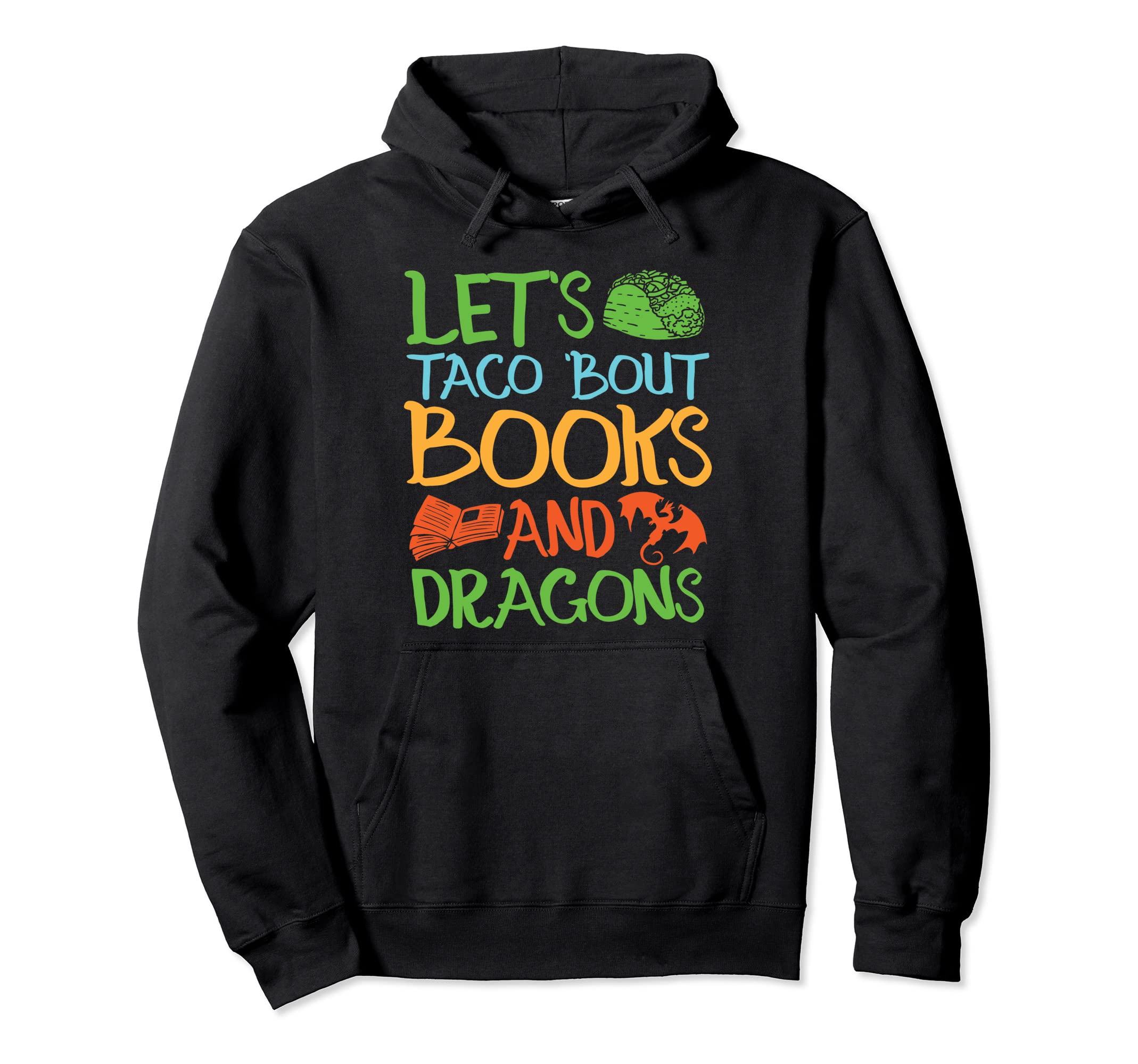 Books And Dragons Reading Hoodie - Novelty Apparel for Adults - T-Shirt, Sweatshirt, Hoodie