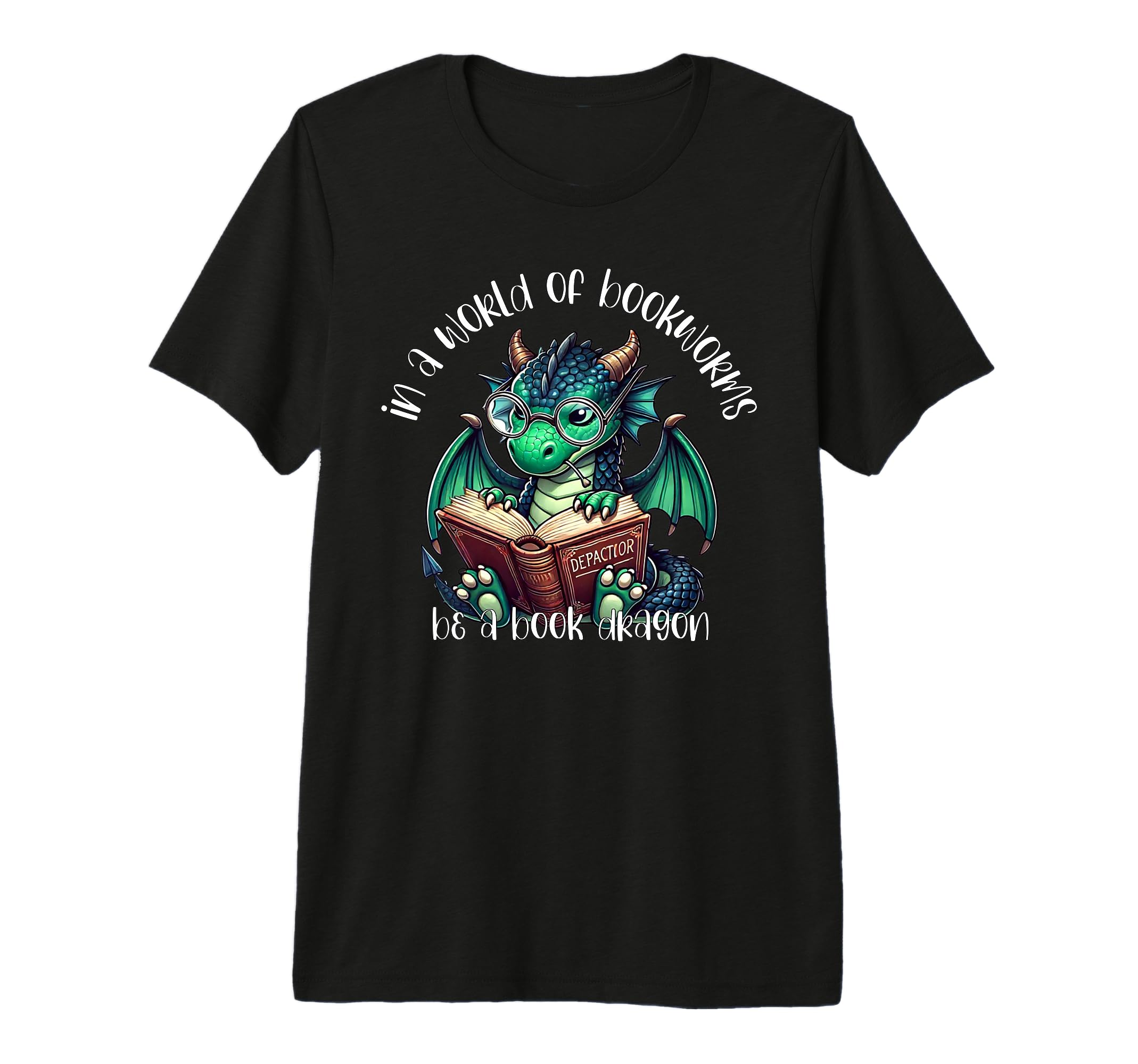 Dragon World Bookworms Be Book T-Shirt - Minimalist Print for Adults - T-Shirt, Sweatshirt, Hoodie