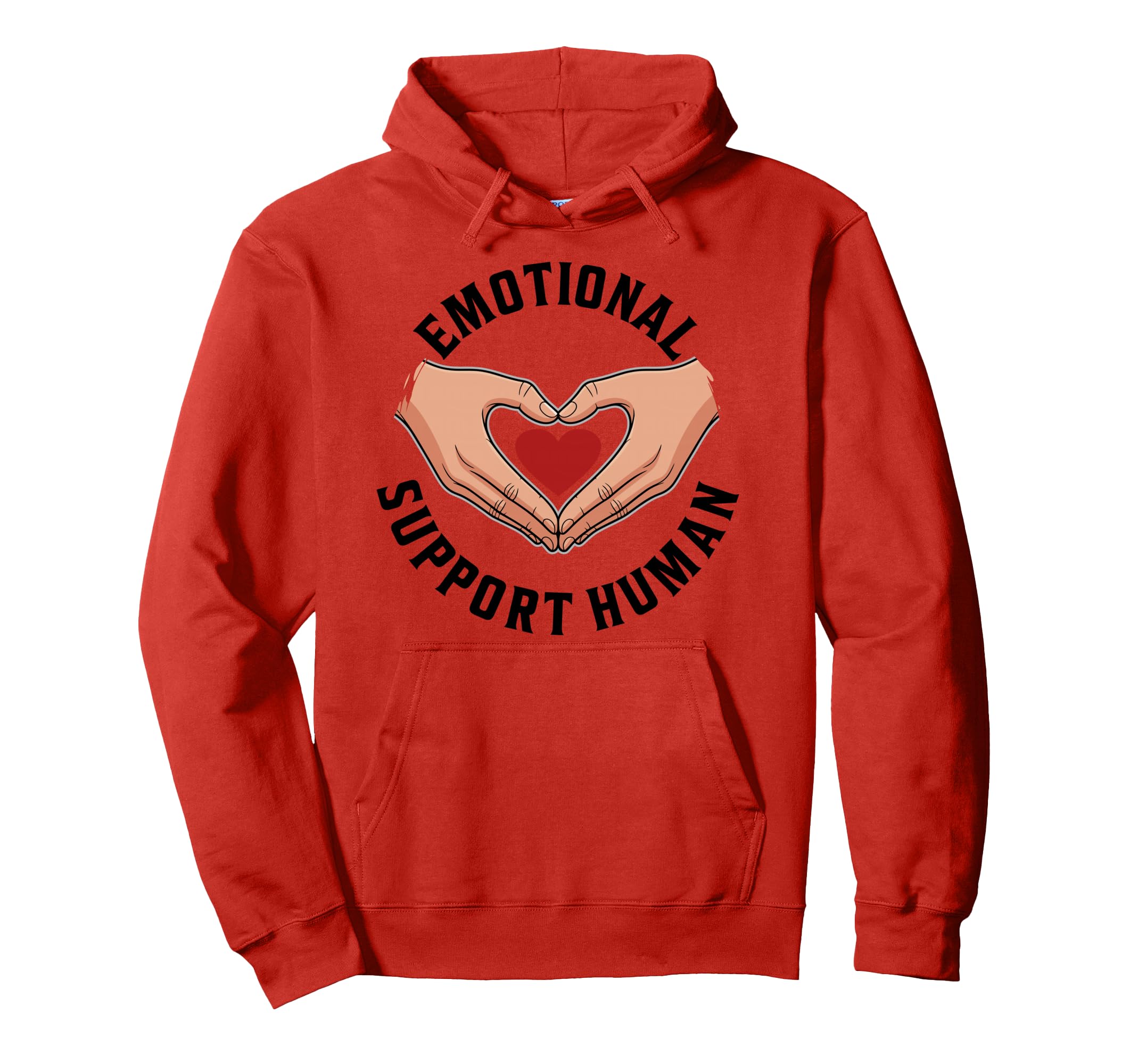 Emotional Support Human Mental Health Hoodie - Trendy Graphic for Adults - T-Shirt, Sweatshirt, Hoodie