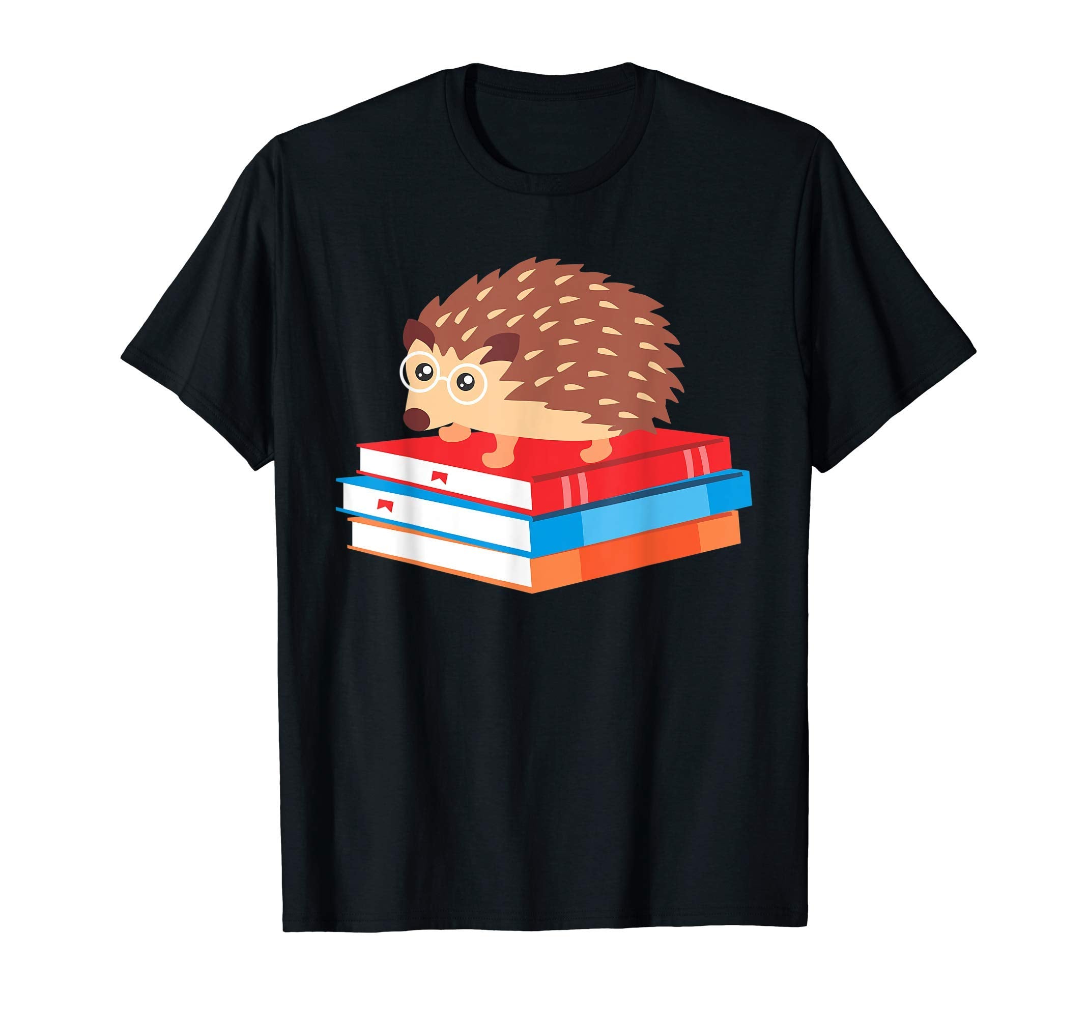 Book Nerd Funny Hedgehog Reading T-Shirt - Streetwear Style Men Women - T-Shirt, Sweatshirt, Hoodie