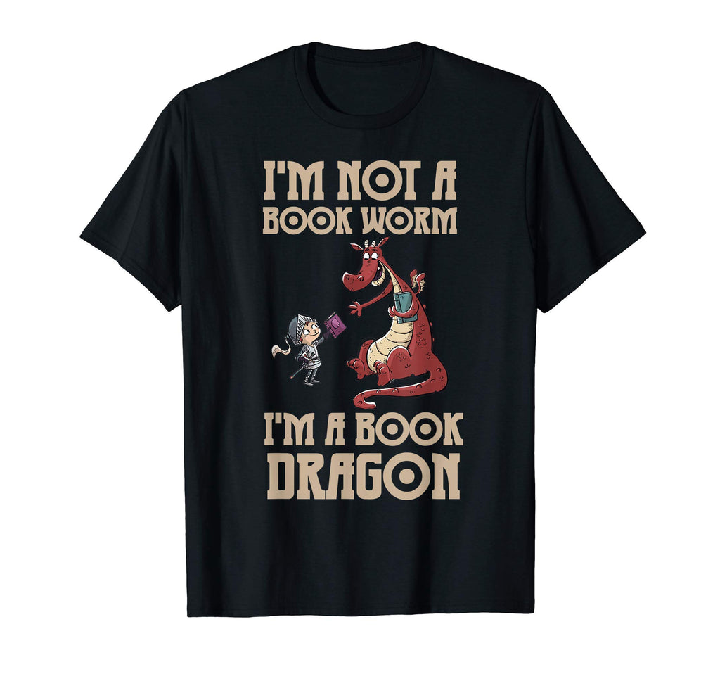 Im Not Book Worm Im Book Dragon T-Shirt - Minimalist Print for Adults - T-Shirt, Sweatshirt, Hoodie