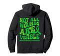 Mental Health Not All Wounds Visible Hoodie - Novelty Apparel Men Women - T-Shirt, Sweatshirt, Hoodie