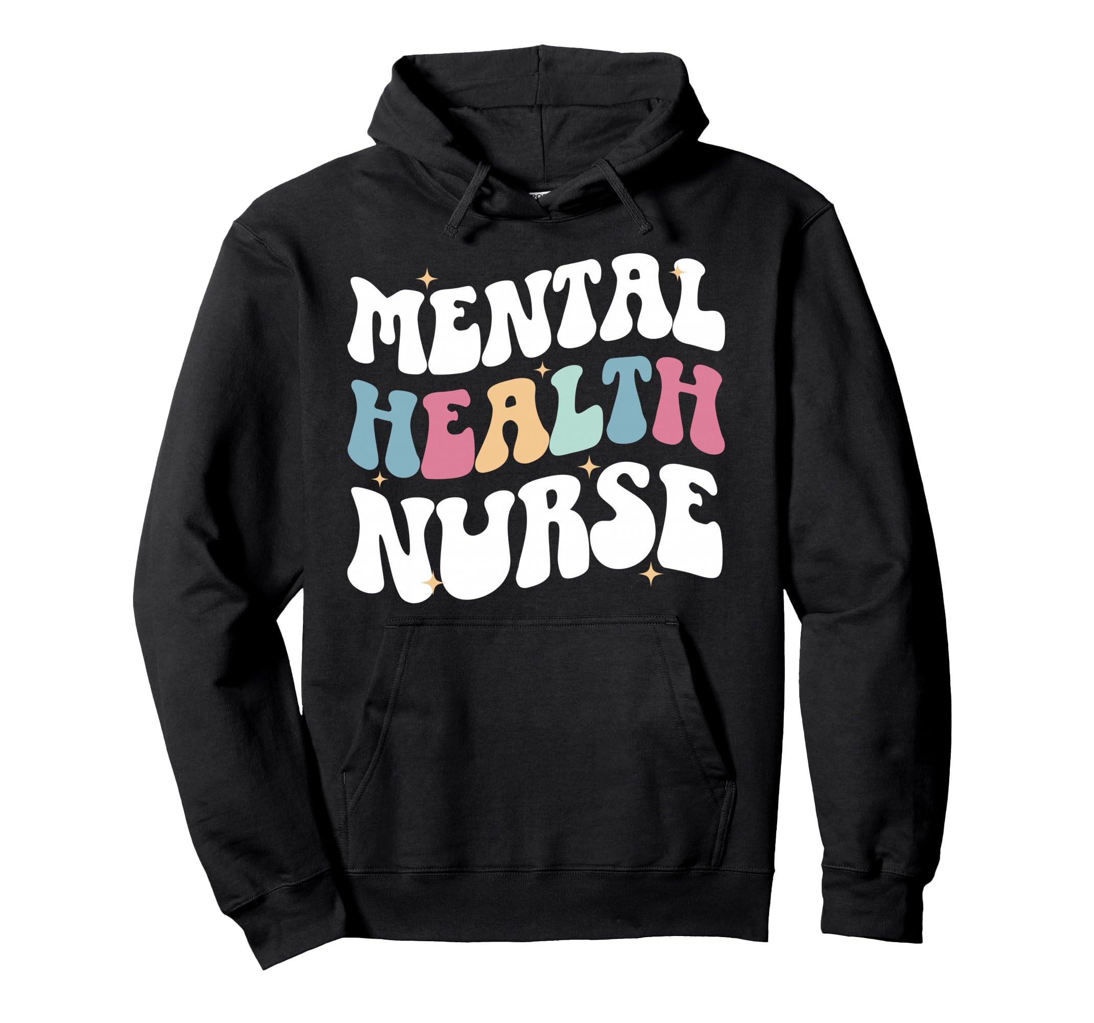 Mental Health Nurse Groovy Mental Health Hoodie - Custom Art Print Unisex - T-Shirt, Sweatshirt, Hoodie