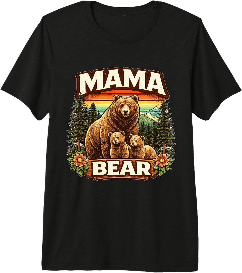 Mama Bear Family Pride Nature Mom Unisex T-shirt, Sweatshirt, Hoodie, Long Sleeve Tee - T-Shirt, Sweatshirt, Hoodie