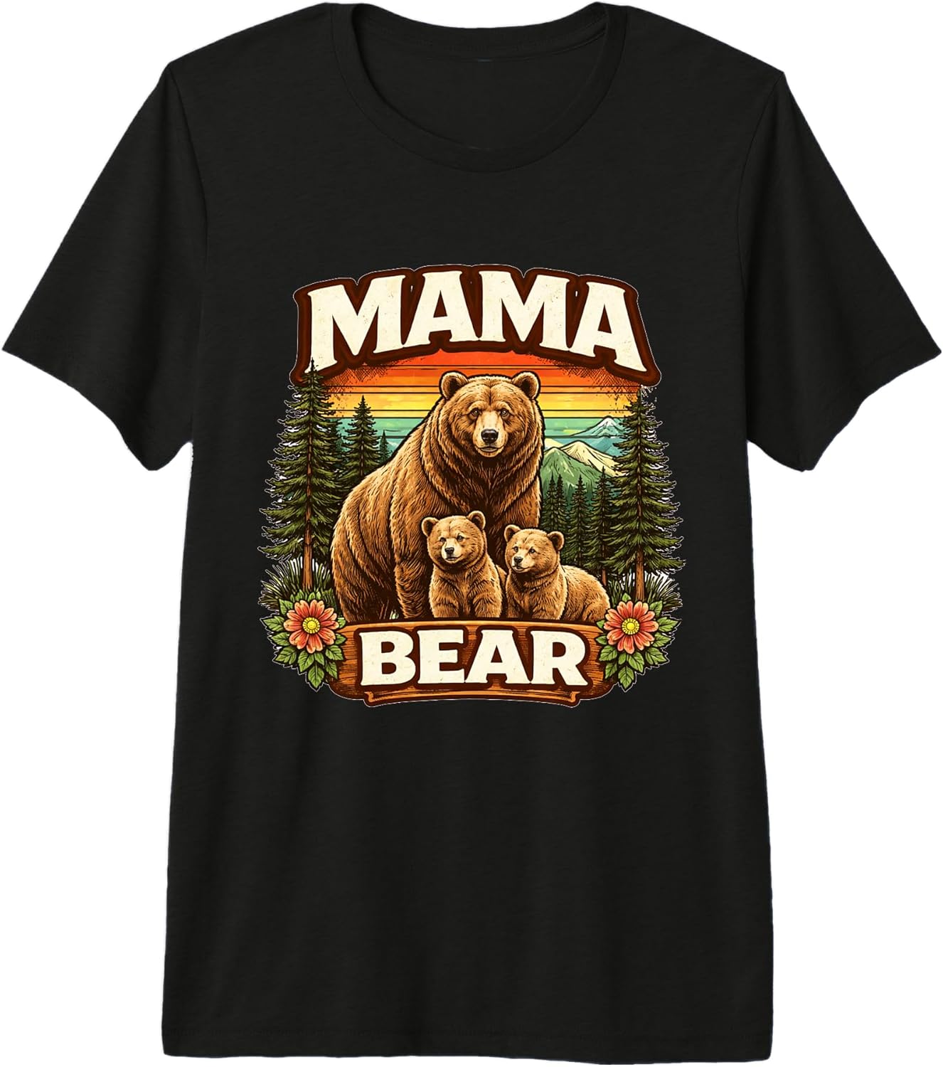 Mama Bear Family Pride Nature Mom Unisex T-shirt, Sweatshirt, Hoodie, Long Sleeve Tee - T-Shirt, Sweatshirt, Hoodie