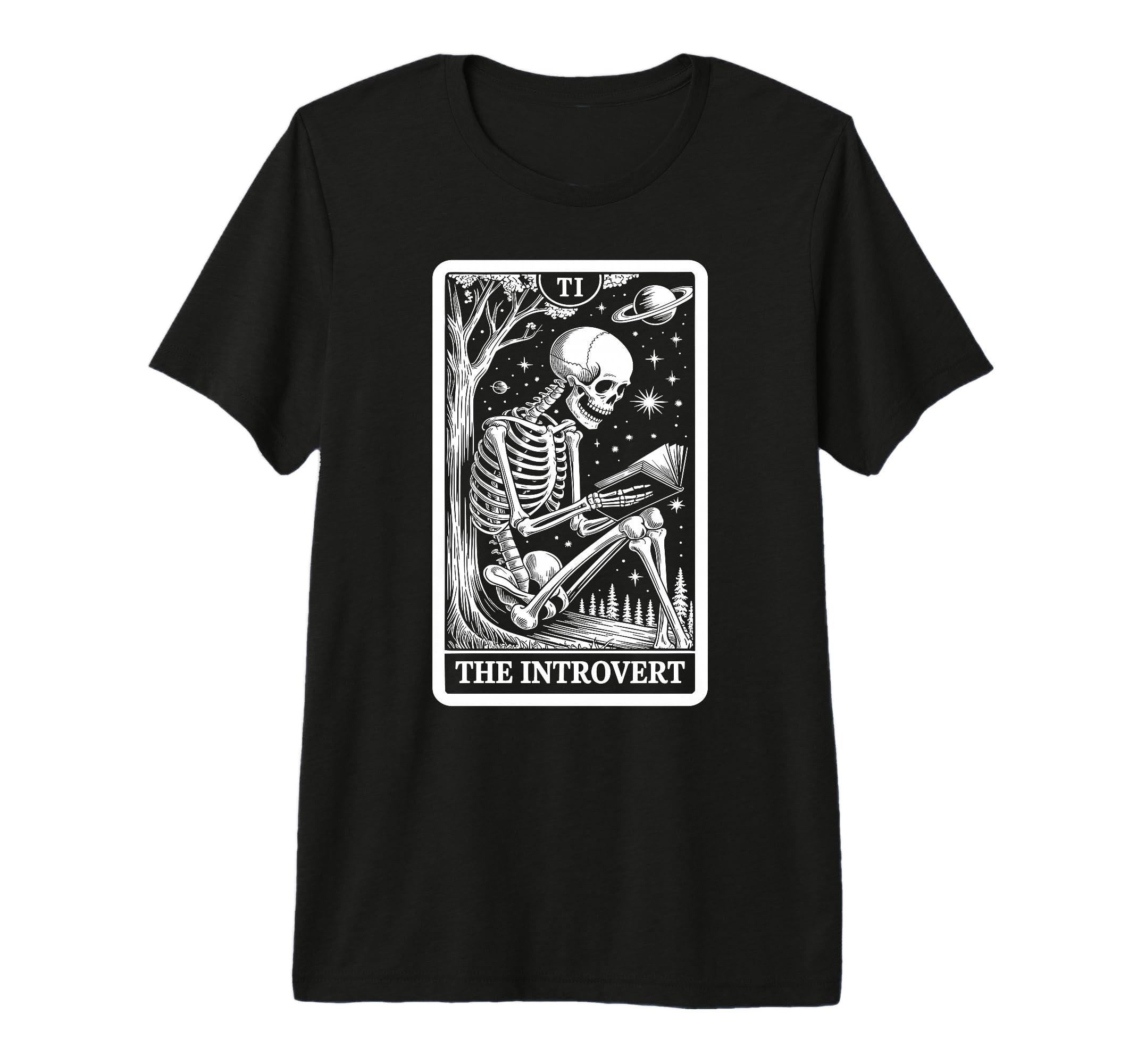 Introvert Tarot Indoorsy Antisocial T-Shirt - Novelty Apparel Unisex - T-Shirt, Sweatshirt, Hoodie
