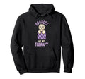 Doodles Are My Therapy Ironic Hoodie - Fun Novelty Design Men Women - T-Shirt, Sweatshirt, Hoodie