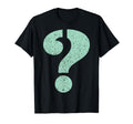 Question Mark Stenciled Punctuation T-Shirt - Novelty Apparel for Adults - T-Shirt, Sweatshirt, Hoodie