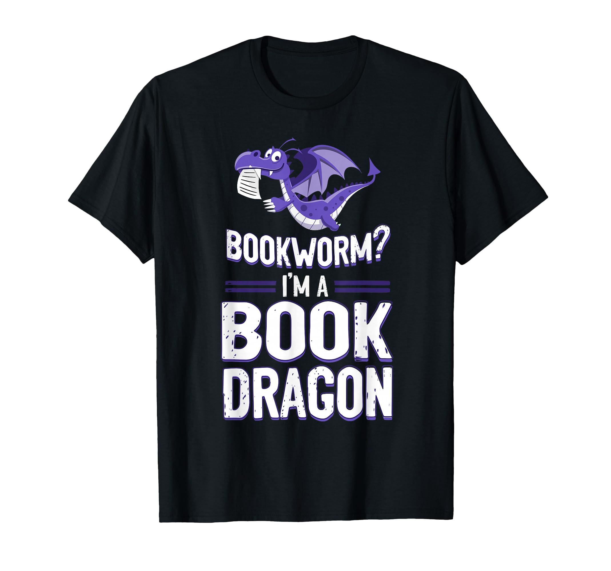 Bookworm Im Book Dragon Book T-Shirt - Casual Everyday Wear Unisex - T-Shirt, Sweatshirt, Hoodie