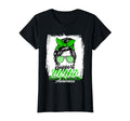 Womens Messy Bun Support Awareness T-Shirt - Fun Novelty Design for Adults - T-Shirt, Sweatshirt, Hoodie