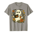 Cozy Ghost Reading Book Coffee T-Shirt - Casual Everyday Wear Unisex - T-Shirt, Sweatshirt, Hoodie