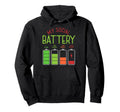 My Social Battery Antisocial Not People Hoodie - Graphic Print Unisex - T-Shirt, Sweatshirt, Hoodie