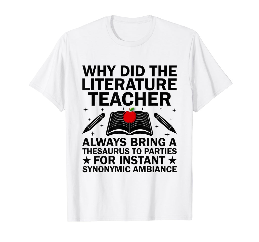 Literature Teacher School Teacher T-Shirt - Minimalist Print Men Women - T-Shirt, Sweatshirt, Hoodie