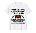Literature Teacher School Teacher T-Shirt - Minimalist Print Men Women - T-Shirt, Sweatshirt, Hoodie