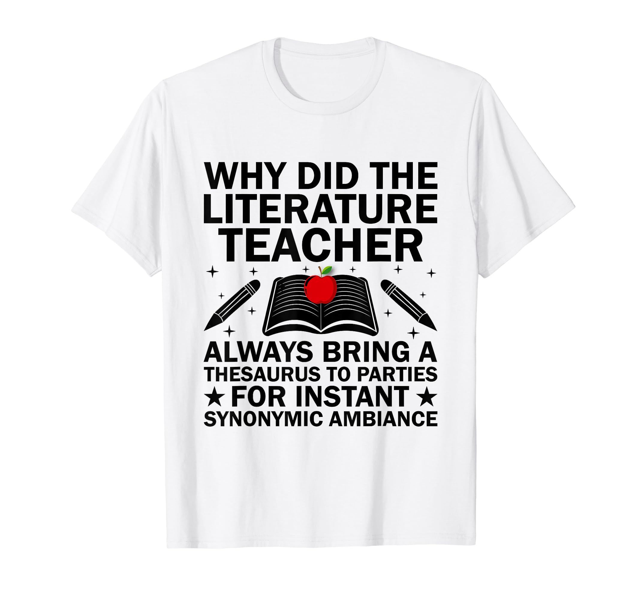 Literature Teacher School Teacher T-Shirt - Minimalist Print Men Women - T-Shirt, Sweatshirt, Hoodie