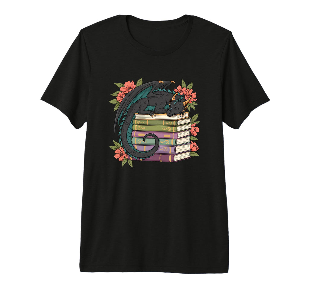Sleeping Dragon Books Bibliophile T-Shirt - Aesthetic Graphic Men Women - T-Shirt, Sweatshirt, Hoodie