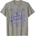 The Summer I Turned 10 Tropical Beach Birthday T-Shirt Unisex T-shirt, Sweatshirt, Hoodie, Long Sleeve Tee - T-Shirt, Sweatshirt, Hoodie