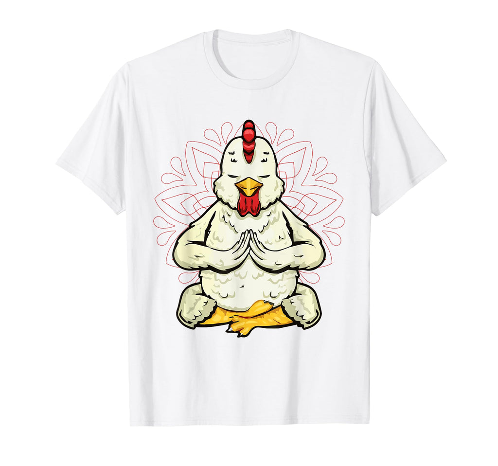 Chicken Yoga Meditation Yoga Poses T-Shirt - Aesthetic Graphic Men Women - T-Shirt, Sweatshirt, Hoodie