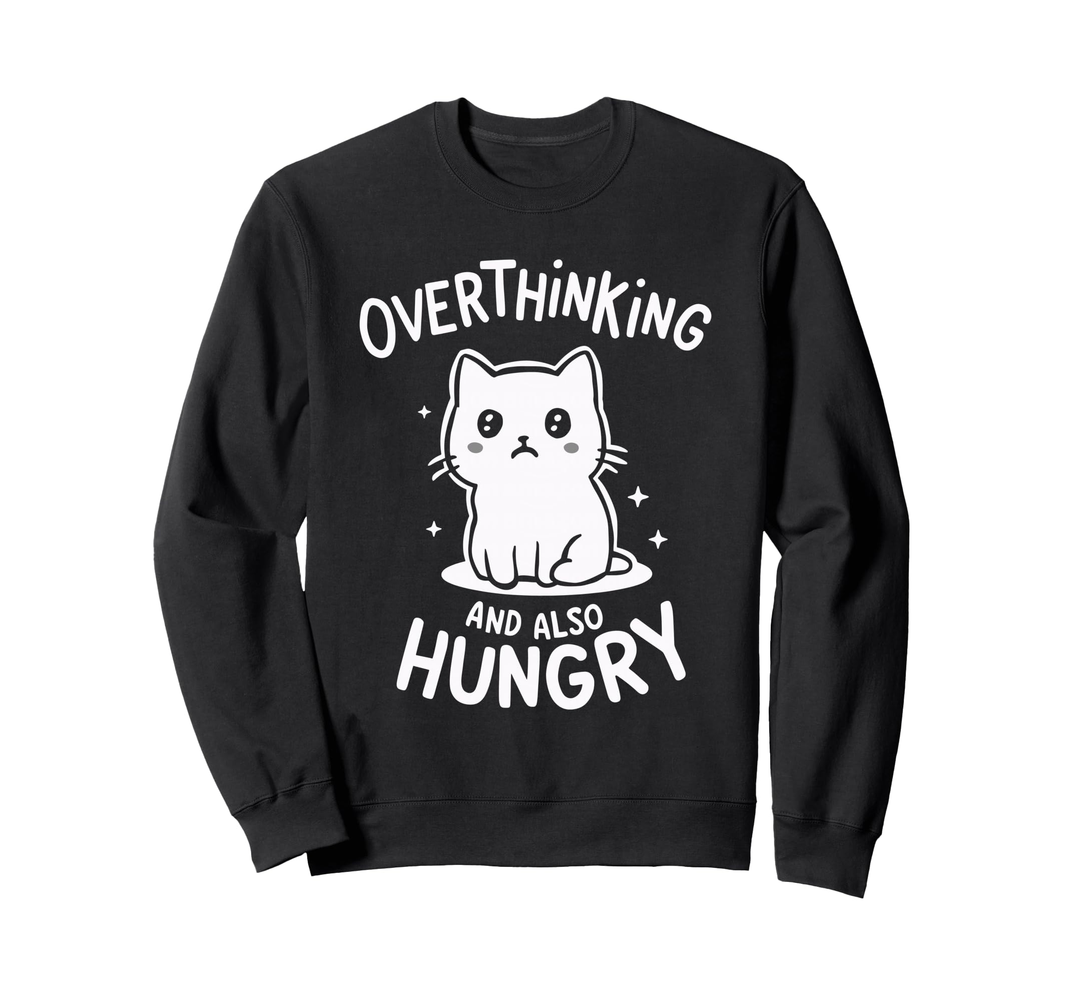 Hungry Overthinker Food Anxiety T-Shirt - Graphic Print for Adults - T-Shirt, Sweatshirt, Hoodie