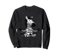Meditation Zebra Yoga Pose Relaxing Sweatshirt - Unique Graphic Unisex - T-Shirt, Sweatshirt, Hoodie