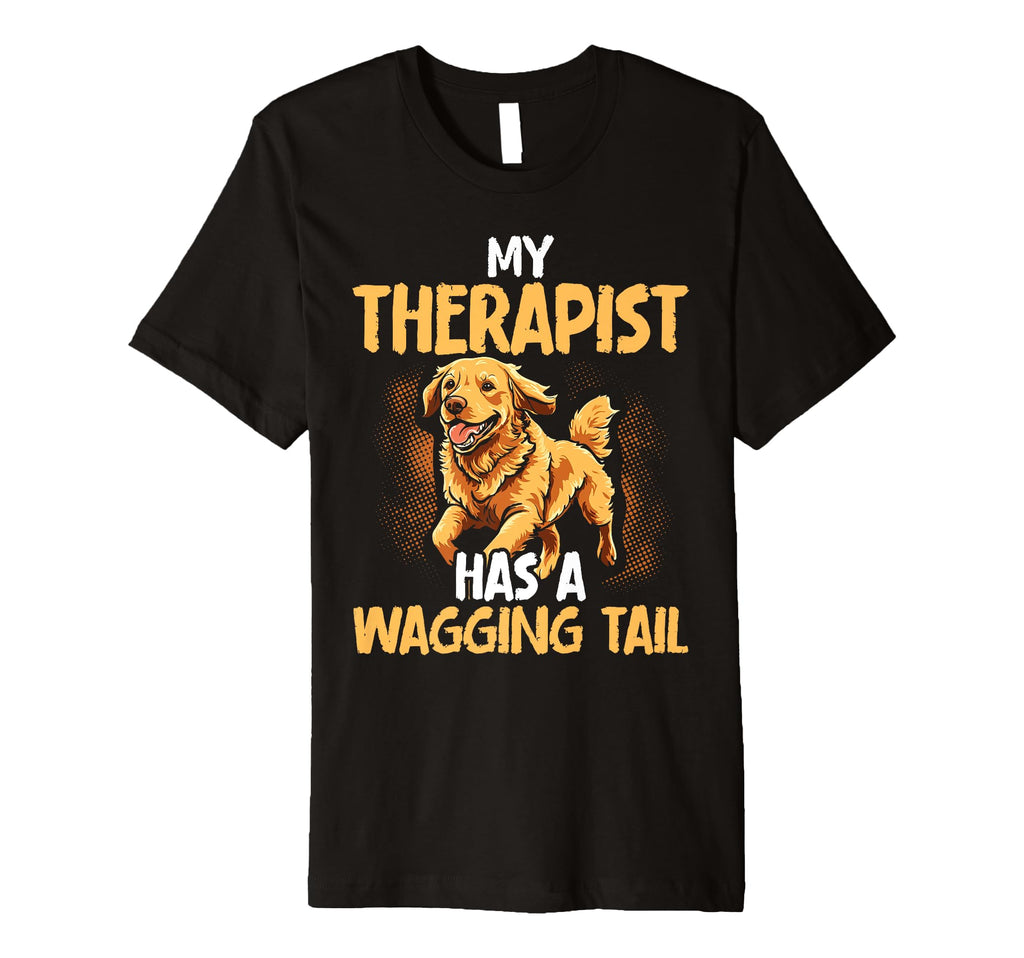 Retriever Therapy Service Dog T-Shirt - Trendy Graphic for Adults - T-Shirt, Sweatshirt, Hoodie