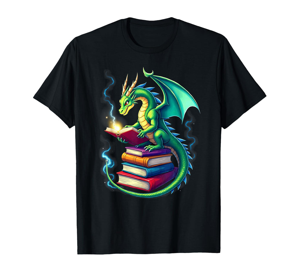 Bookworm Book Dragon School Librarian Tees T-Shirt - Trendy Graphic Unisex - T-Shirt, Sweatshirt, Hoodie