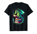 Bookworm Book Dragon School Librarian Tees T-Shirt - Trendy Graphic Unisex - T-Shirt, Sweatshirt, Hoodie