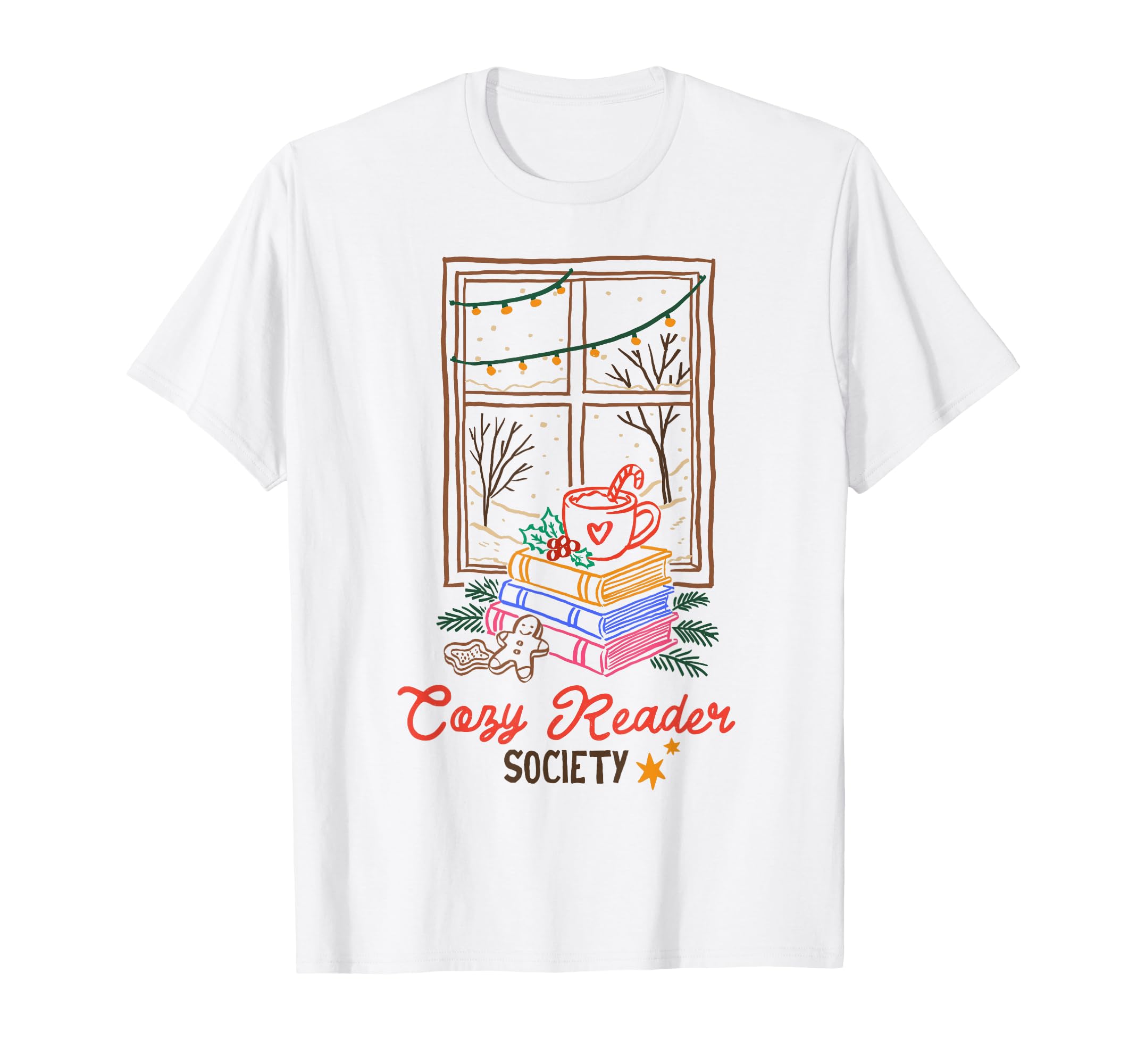 Book Lover Cozy Readers Society T-Shirt - Graphic Print Men Women - T-Shirt, Sweatshirt, Hoodie