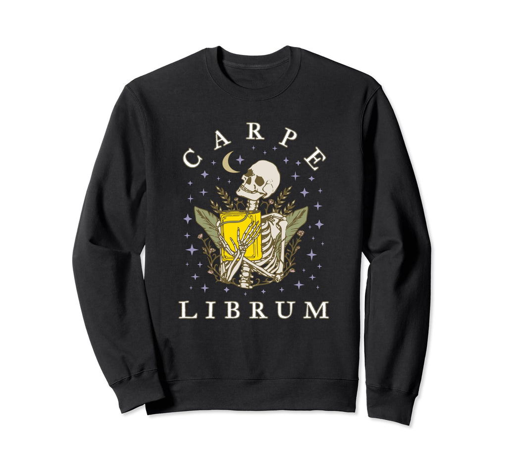 Dark Academia Reading Books Sweatshirt - Aesthetic Graphic Unisex - T-Shirt, Sweatshirt, Hoodie