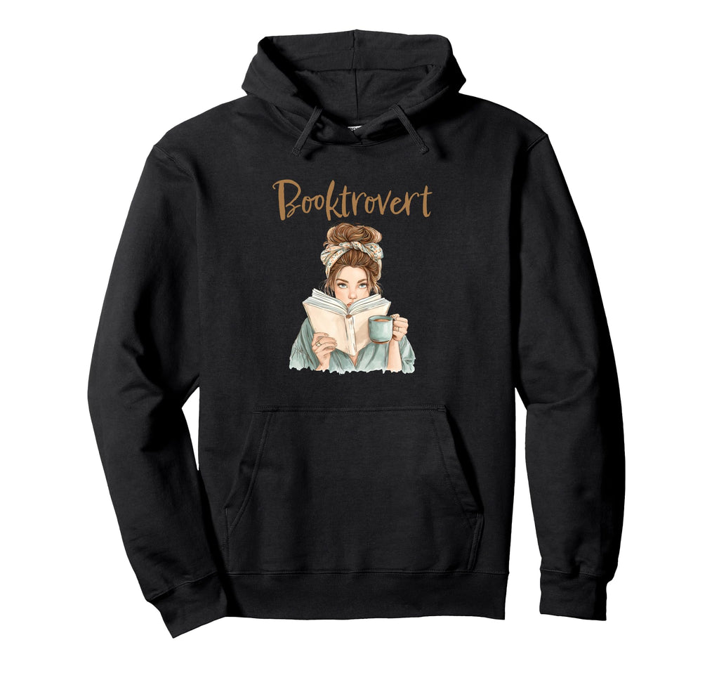 Booktrovert Reading Coffee Book Hoodie - Casual Everyday Wear for Adults - T-Shirt, Sweatshirt, Hoodie