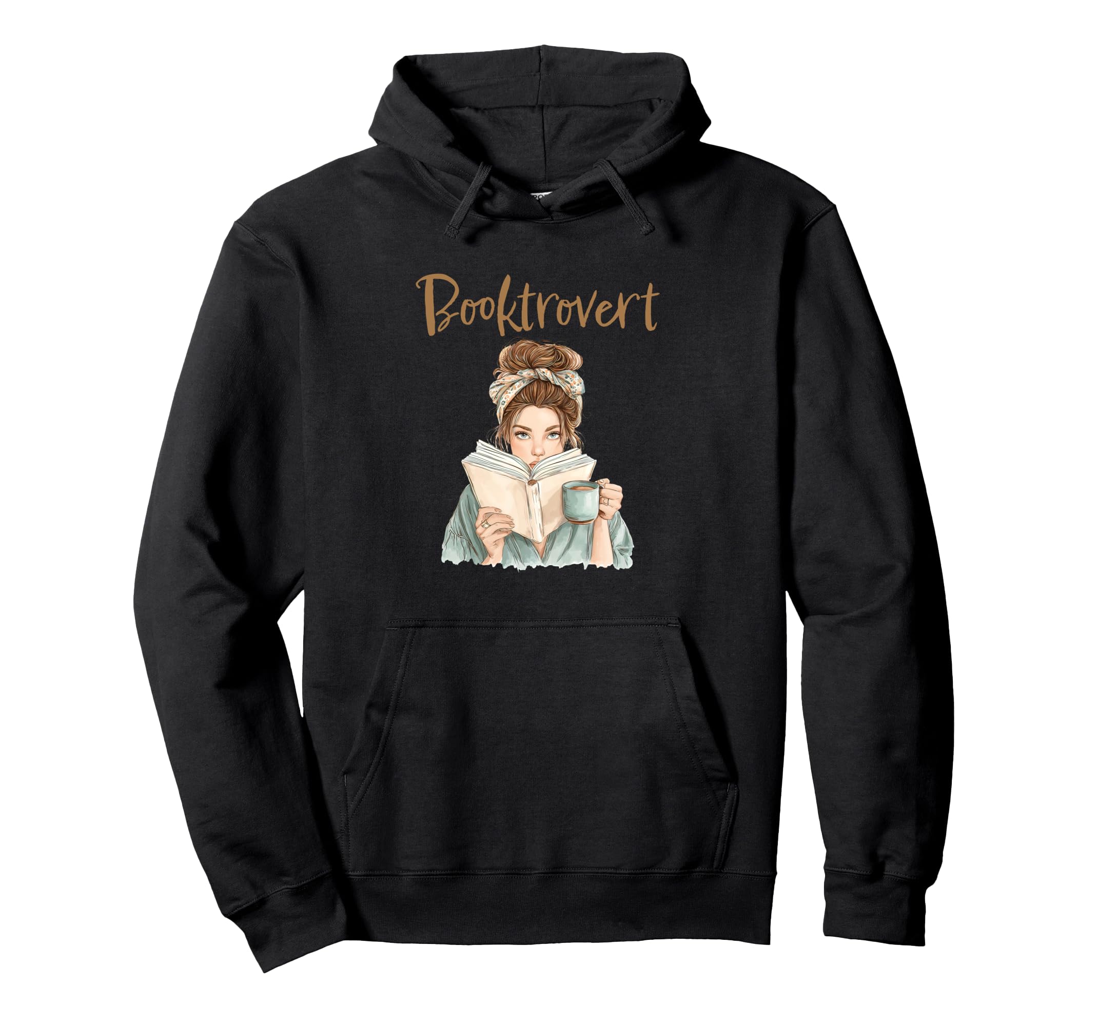 Booktrovert Reading Coffee Book Hoodie - Casual Everyday Wear for Adults - T-Shirt, Sweatshirt, Hoodie