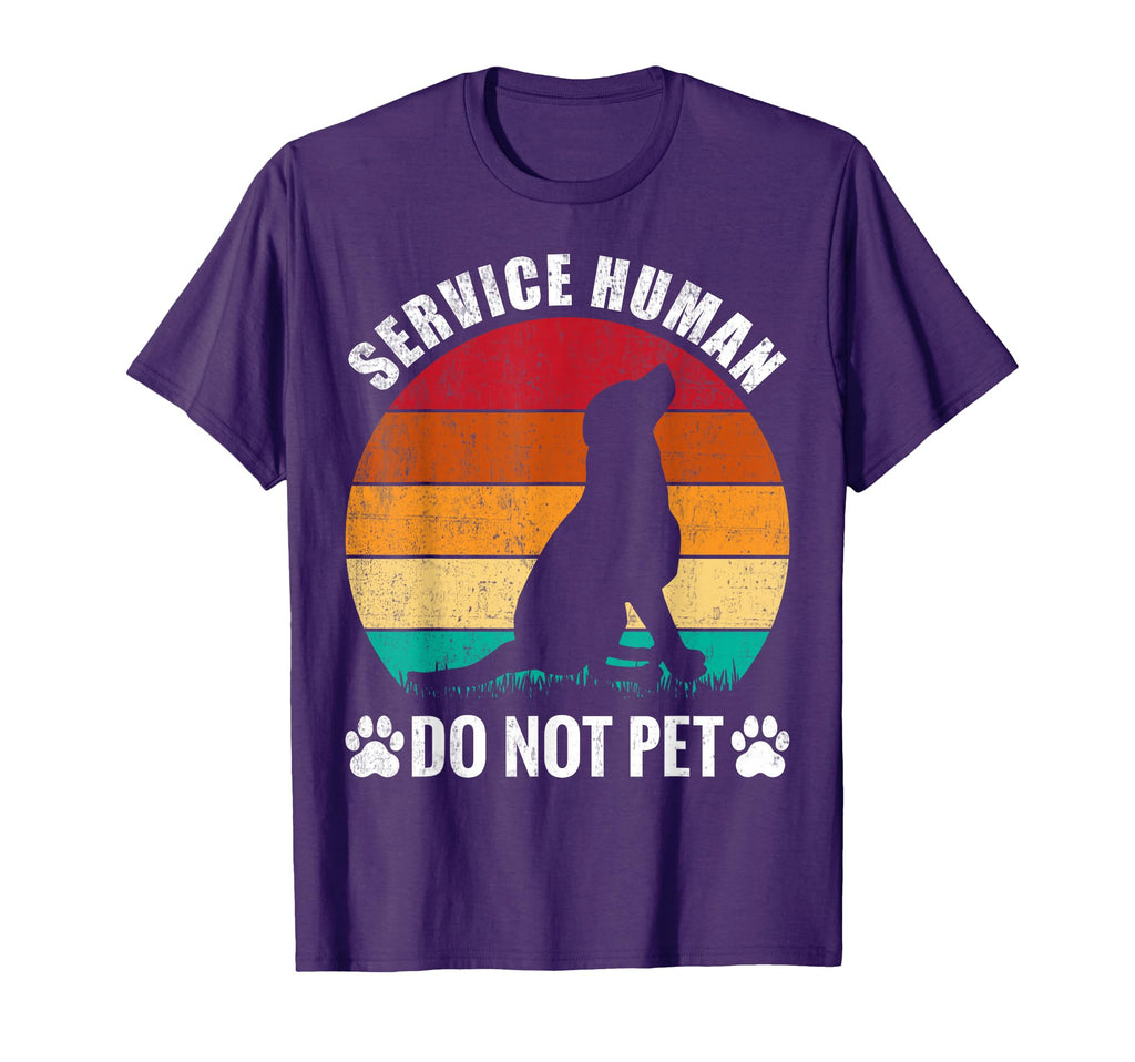 Service Human Do Not Pet Funny Dog Lover T-Shirt - Graphic Print Unisex - T-Shirt, Sweatshirt, Hoodie