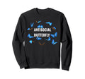 Antisocial Butterfly Sarcastic Sweatshirt - Aesthetic Graphic Unisex - T-Shirt, Sweatshirt, Hoodie