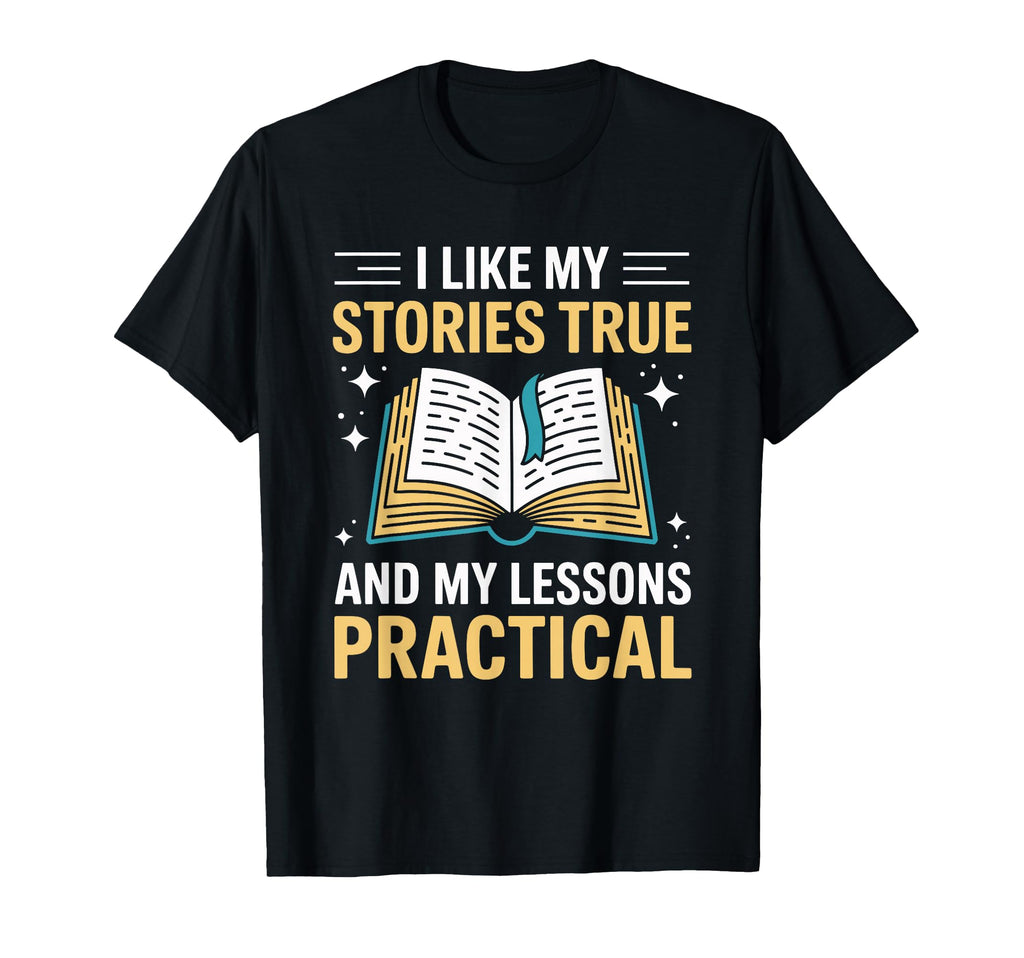 Reading Nonfiction Book Nerd Fiction T-Shirt - Custom Art Print for Adults - T-Shirt, Sweatshirt, Hoodie