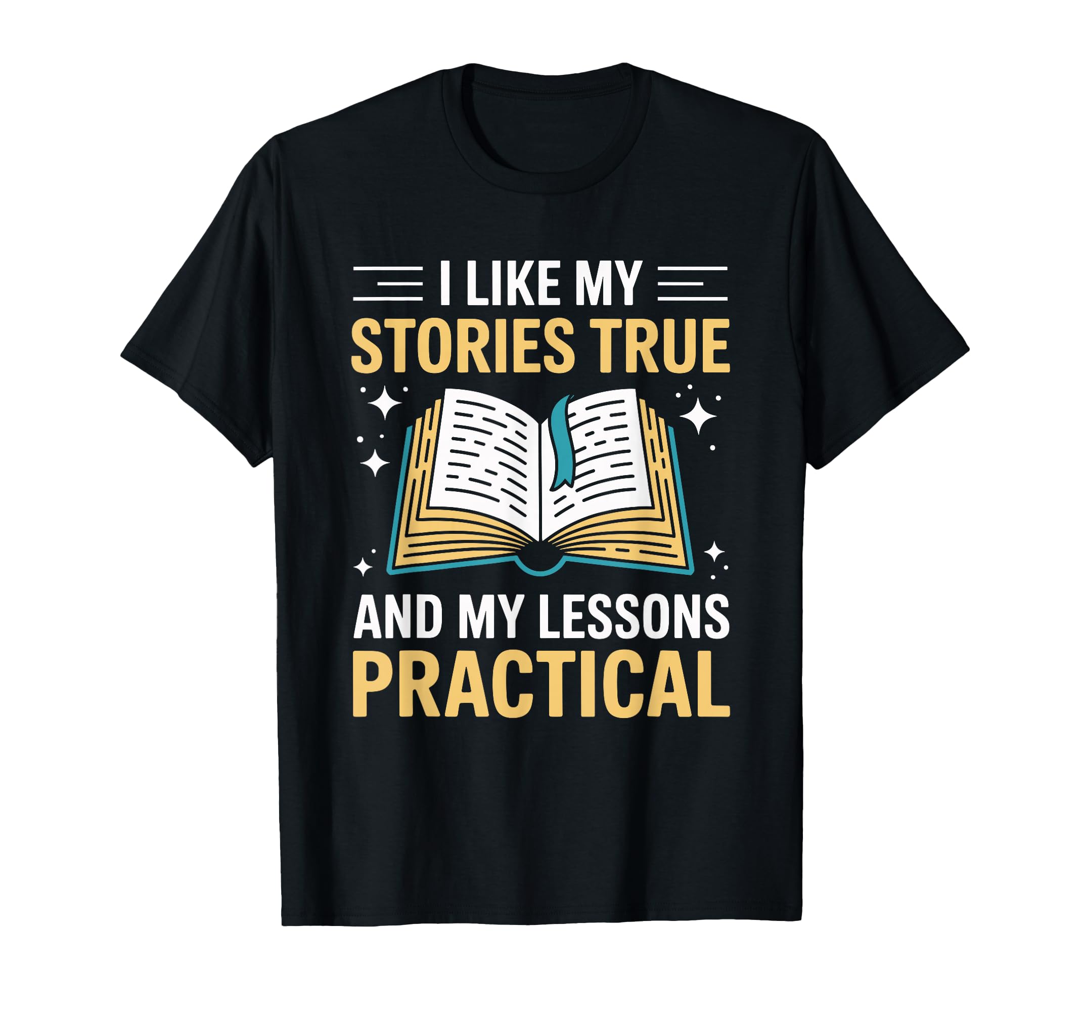 Reading Nonfiction Book Nerd Fiction T-Shirt - Custom Art Print for Adults - T-Shirt, Sweatshirt, Hoodie